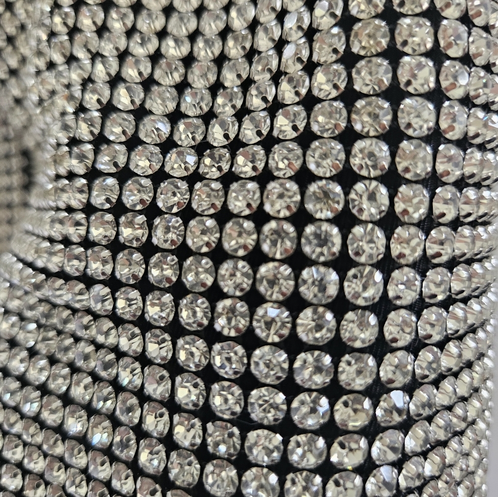 Elegant Silver Women's Evening Bag - Material: Rhinestones -NEW YEARS EVE!!!! - Picture 6 of 6
